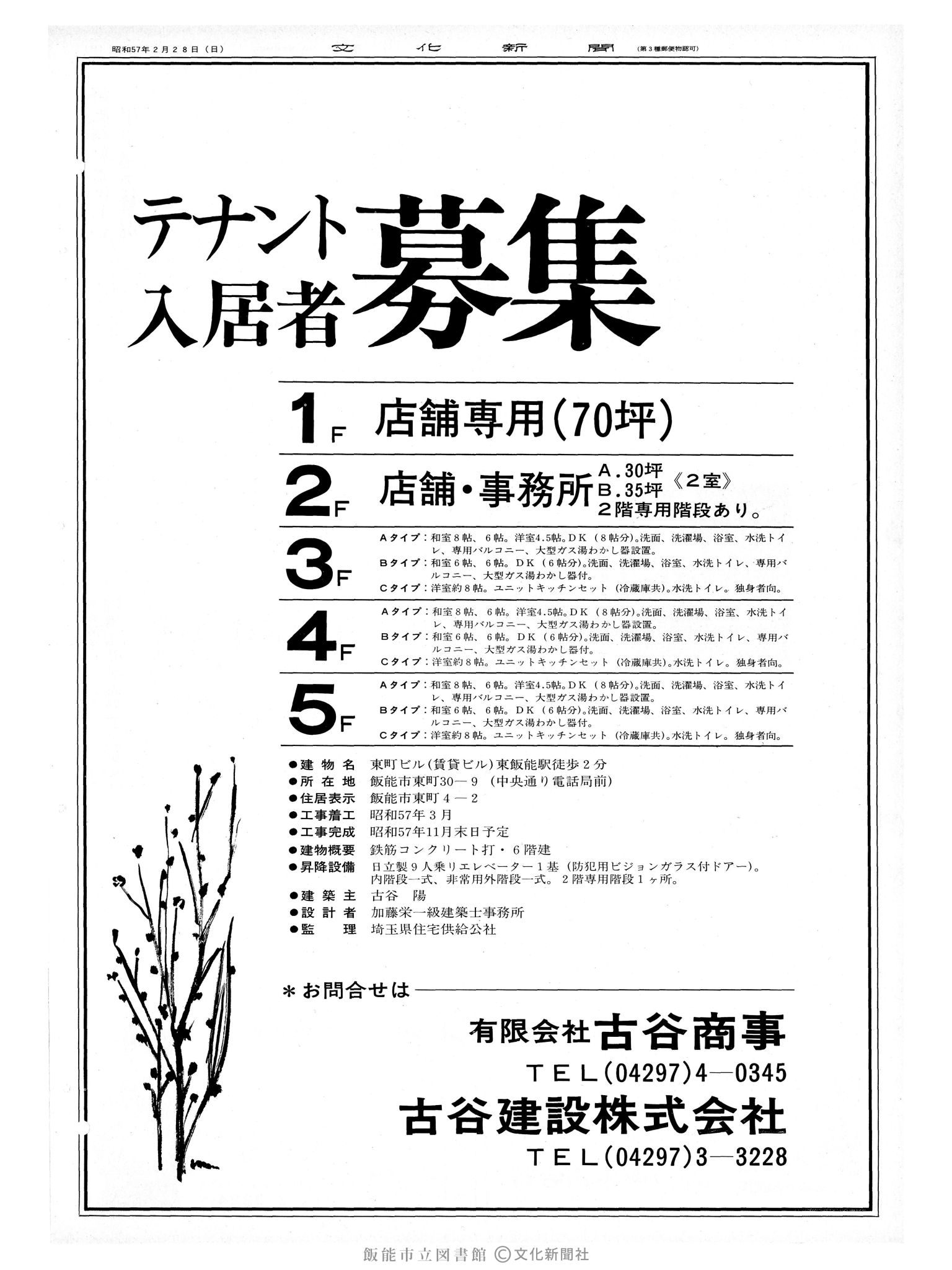 昭和57年2月28日4面 (第10059号) 広告ページ